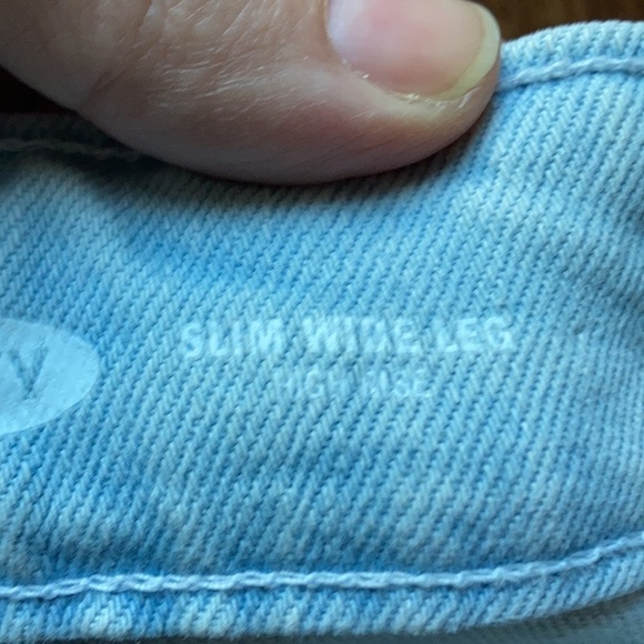 Old Navy high waist slim wide leg jeans sizeโ 14 - Picture 5 of 8
